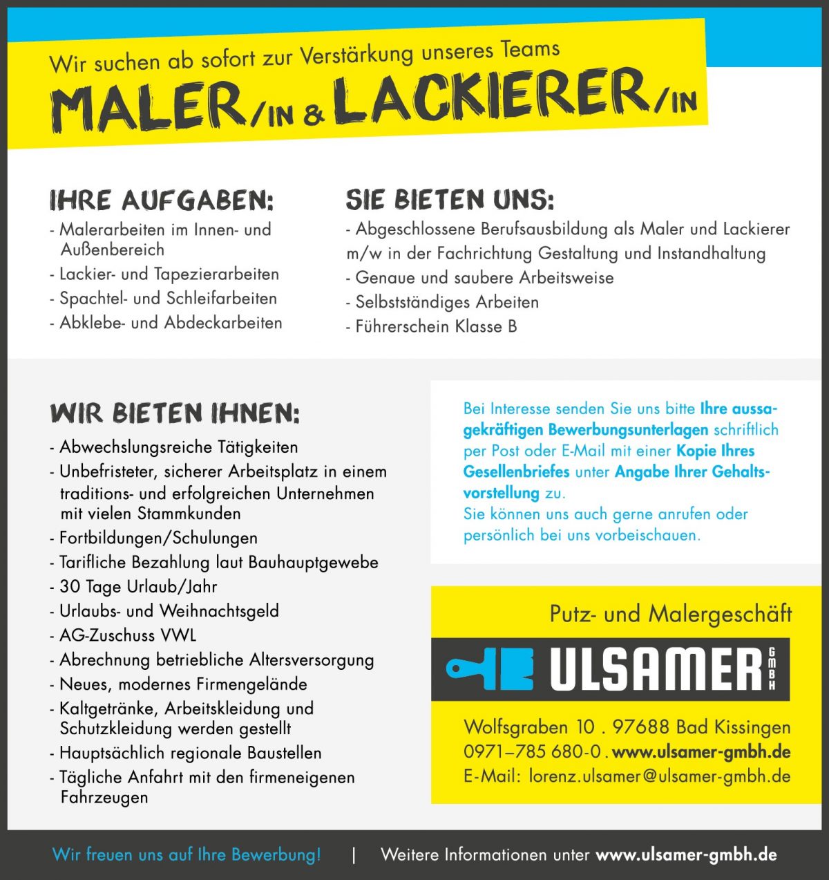Maler Und Lackierer Stellenangebote