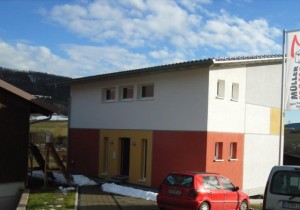 Fassade farbig